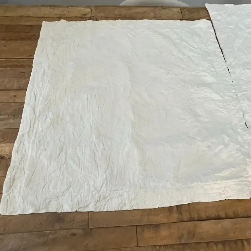 Pottery Barn Matelasse Euro & King Pillow Sham Cotton Ivory Textured